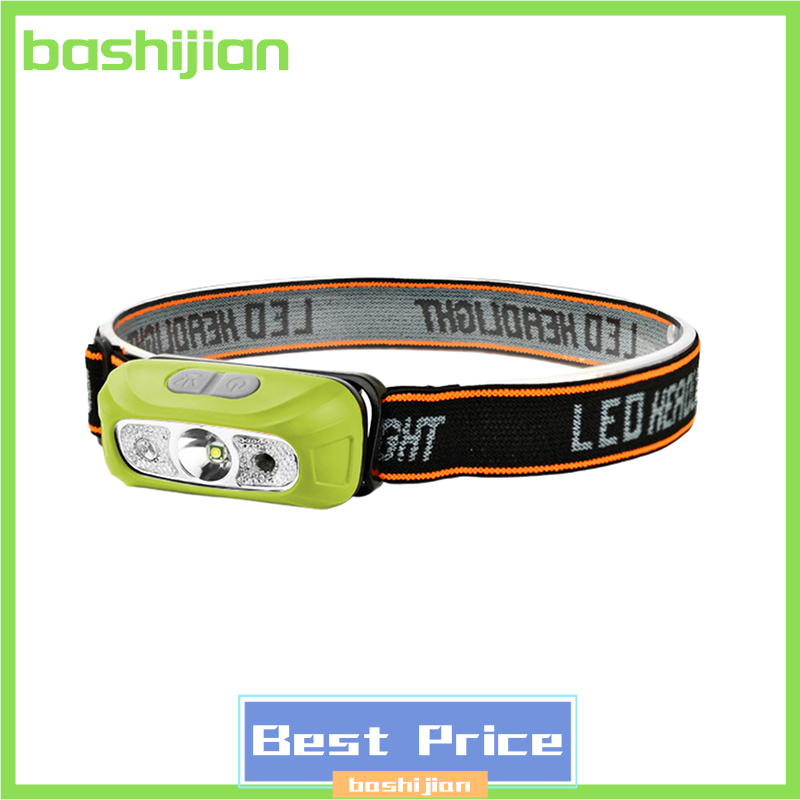 Bashijian Đèn pha Led Vẫy cảm ứng ánh sáng có thể sạc qua USB chuyển động cơ thể Đèn pha cảm biến cắm trại ngoài trời chống nước đèn pin