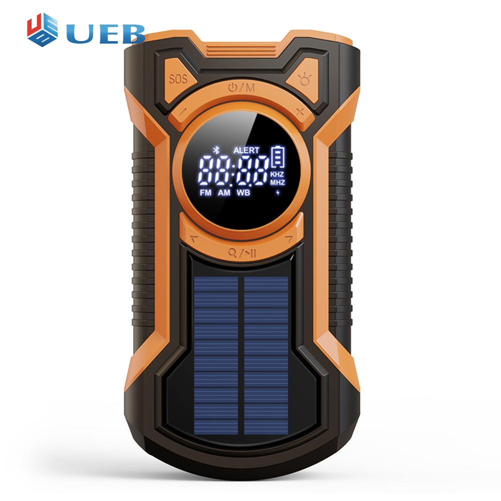 Solar Emergency Weather Radio Waterproof Hand Crank Portable Emergency Radio Bluetooth-Compatible5.3 for Outdoor Camping ราคา 1,292 บาท*ส่งฟรี