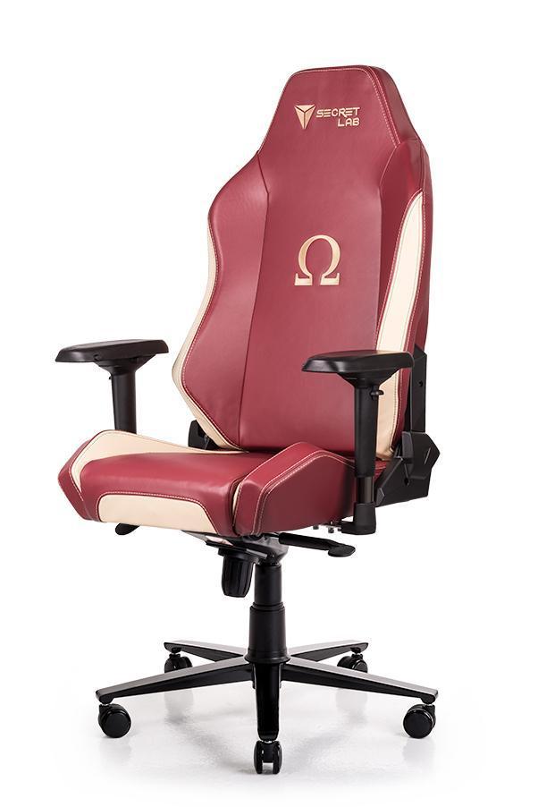 Secretlab OMEGA 2018 Series NAPA Leather Gaming Chair - Wine Red w Cream NAPA