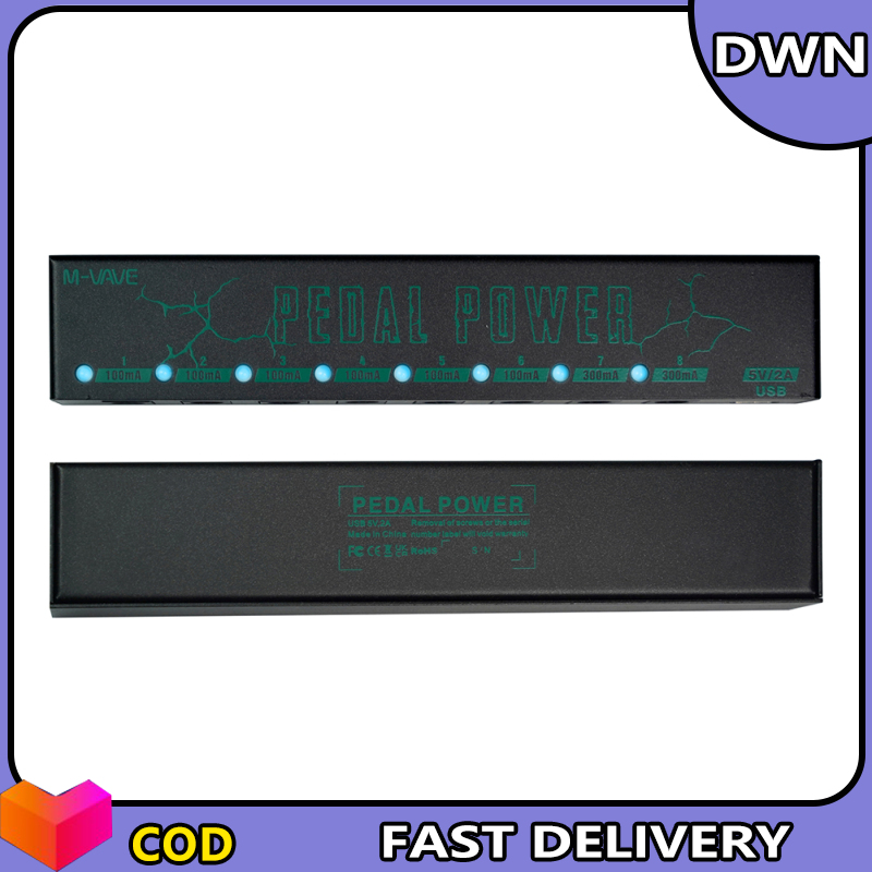 Phơ Đàn Ghi-ta đơn khối Effector 8-kênh độc lập giảm tiếng ồn bị cô lập hộp cung cấp điện