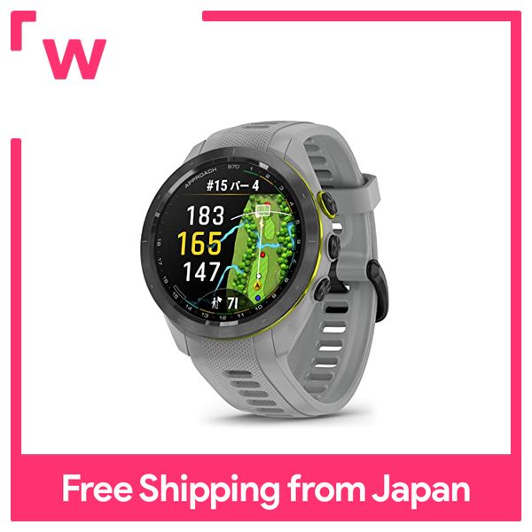 Garmin tiếp cận S70 42mm màu xám AMOLED (OLED) hiển thị đồng hồ Golf với bản đồ GPS suica tương thích ảo Caddy 010-02746-21 [Nhật Bản