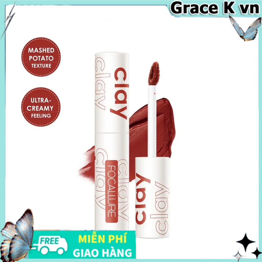 Son kem nhung mịn Focallure - son lì nội địa trung,chống nước lâu trôi không dễ phai màu mỹ phẩm
