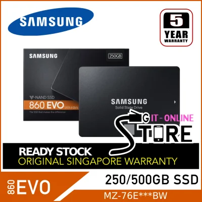Samsung SSD 860 EVO 250/500GB 2.5 Inch SATA III Internal SSD