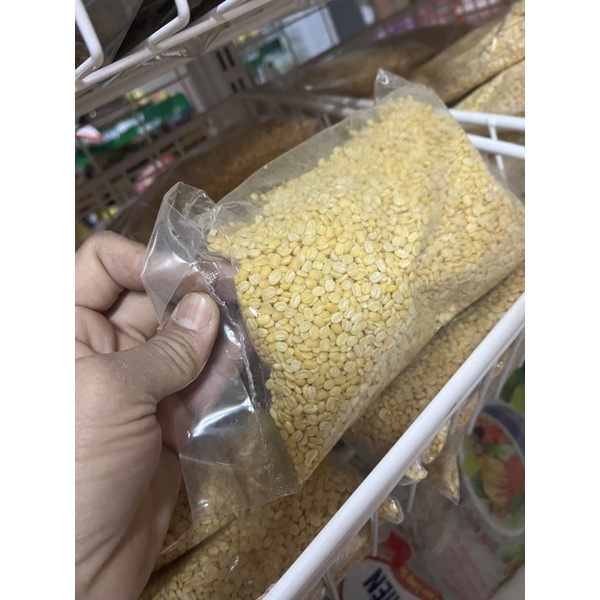 Đậu xanh cà sạch vỏ gói 0,5 và 1kg