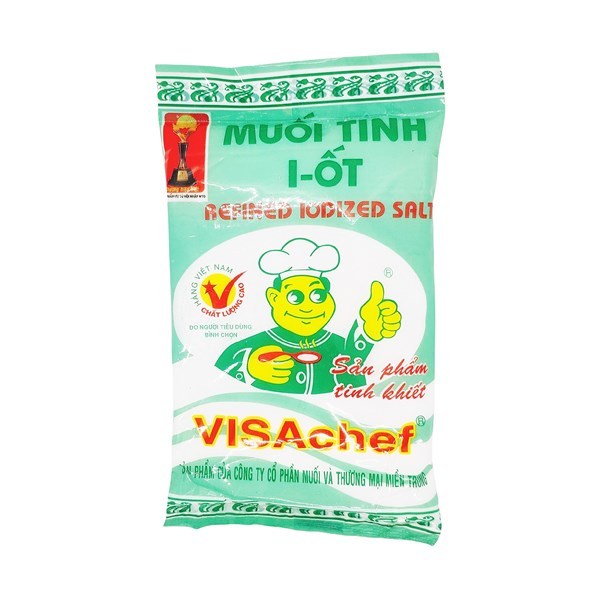 Combo 2 gói Muối tinh i-ốt Visachef - Pha chế Bách Phúc Đà Nẵng