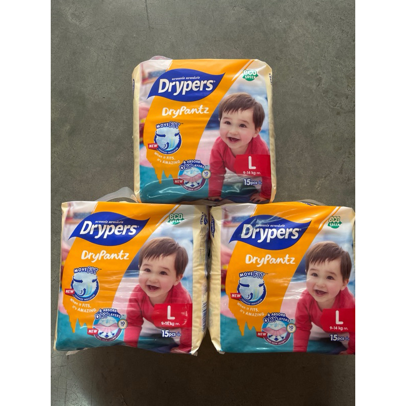 Drypers Drypantz L15pcs x 3 packs Offer