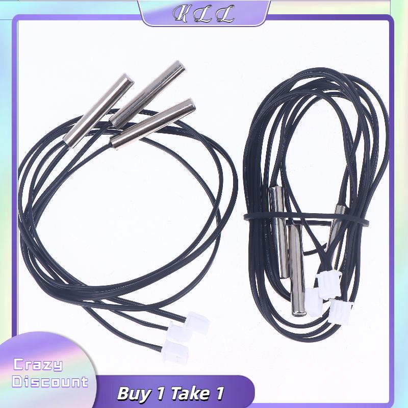 KLL 1 3 cái cho Arduino w1209 w1401 30 50 100 200 300cm NTC 10K 1% 3950 thermistor cảm biến nhiệt độ không thấm nước Cáp thăm dò