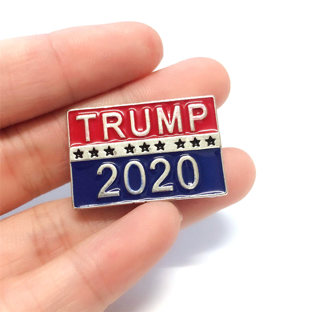ZHANXENG498ผู้หญิงผู้ชาย Pins การเลือกตั้งเครื่องประดับ Trump 2020 Pin การเมืองเข็มกลัด America President Badge Republican แคมเปญ