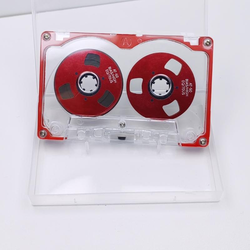 50 PHÚT hai mặt Trống Loại thủ công Reel để Reel băng cassette kim loại nhỏ mở Băng Cassette