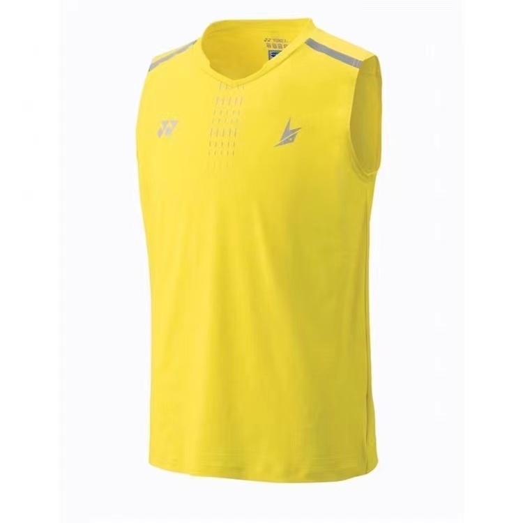 Áo sát nách cầu lông Yonex lindane không tay áo cầu lông nam trận đấu áo ba lỗ đào tạo áo 6047