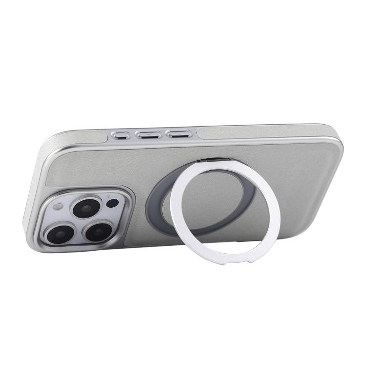 【 5AceShop 】 Plated Leather Grain Rotation MagSafe Holder Phone Case For iPhone 13/iPhone 13 Pro/iPhone 13 Pro Max/iPhone 14/iPhone 14 Plus/iPhone 14 Pro/iPhone 14 Pro Max/iPhone 15/iPhone 15 Plus/iPhone 15 Pro/iPhone 15 Pro Max/iPhone 16 Pro Ma