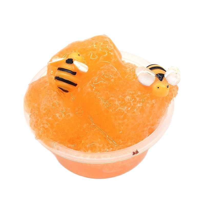 2023 60ml tự làm Ong Mật trộn hỗn hợp Slime dạng mây thơm căng thẳng Đồ chơi đất sét nguồn cung cấp Slime Fluffy Charms Slime Activator đồ chơi trẻ em