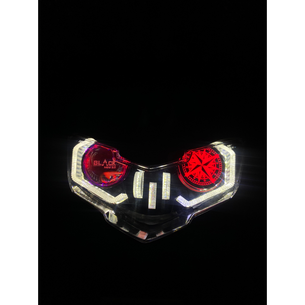 Mặt xoay sharingan độ lé đèn bi cầu kèm pass cho EX 2019