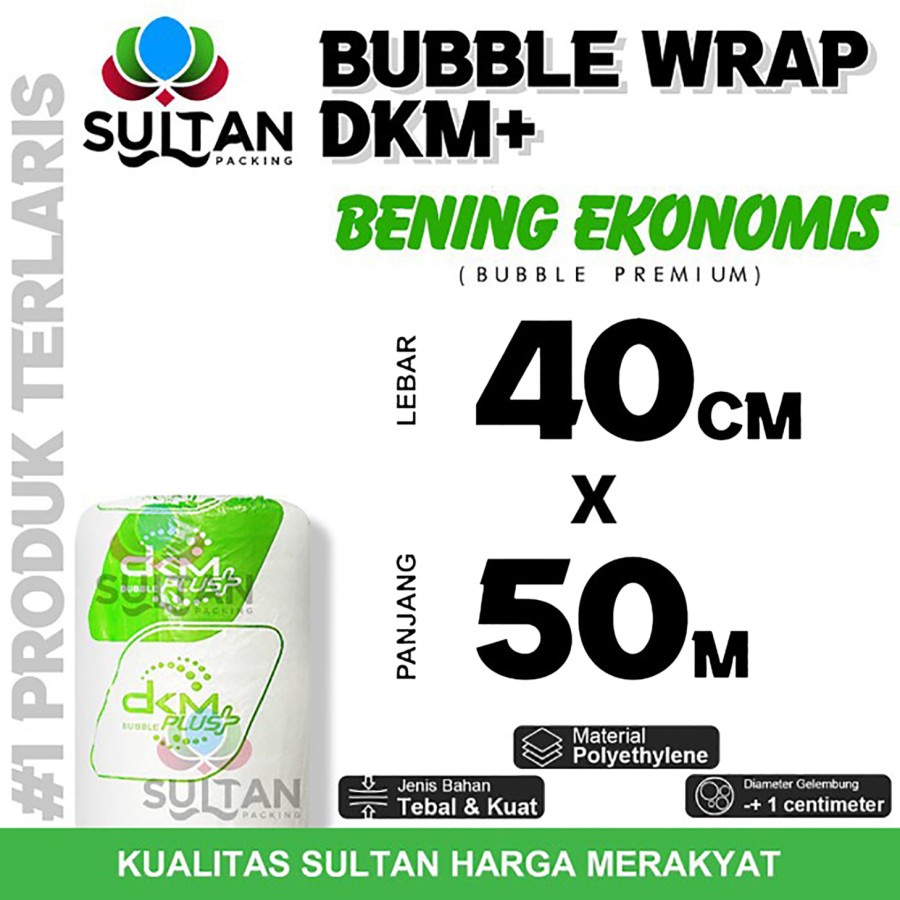 Bubble Wrap 40cm x 50meter BENING EKONOMIS Bubblewrap TERMURAH / ROLL
