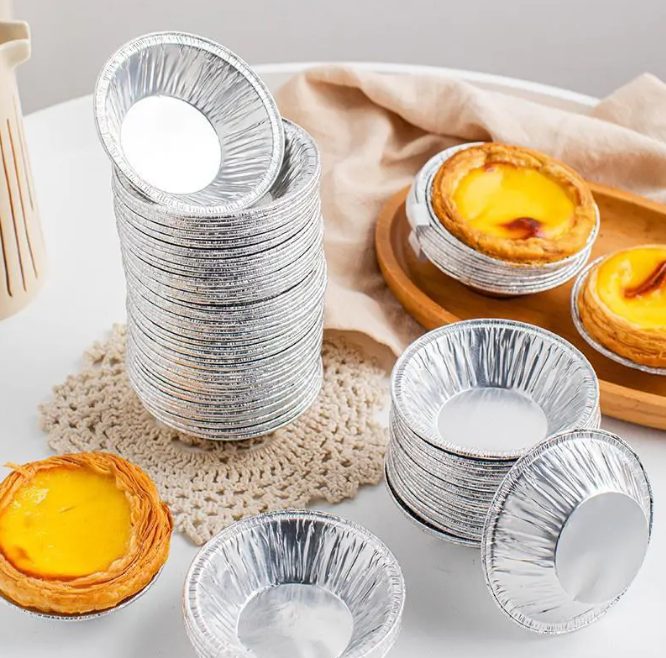 Set 100 chén giấy bạc lót khuôn nướng bánh