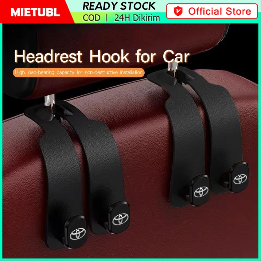 Gantungan Barang Double Hook Mobil Kulit Suede dengan Logo Toyota / Gantungan Mobil Untuk Sandaran Jok Mobil, Logam Suede, Jok Belakang, Hanger Kursi Mobil Gantungan Barang Kait Kursi Mobil Mewah Kait Mobil Harga 18,050 rupiah*Gratis Ongkir
