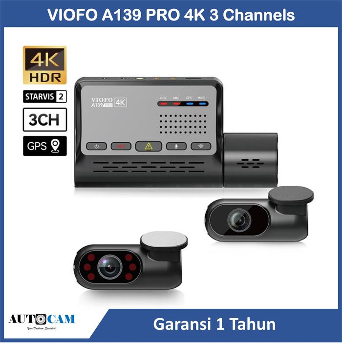 VIOFO A139 PRO 3CH FRONT REAR CABIN DASH CAMERA WIFI GPS PARKING MODE -KasihMurah shop01 Harga 6,819,000 rupiah*Gratis Ongkir