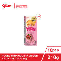[ISI 10 PCS] Pocky Strawberry Biscuit Stick 21g