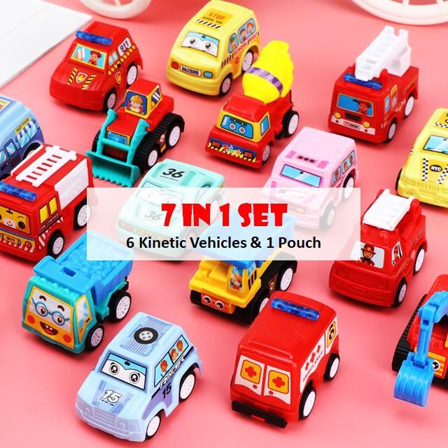 5pcs Plastic Wind-up Mini Car Toy for Kids Goody Bag Giveaway Prizes Gifts 