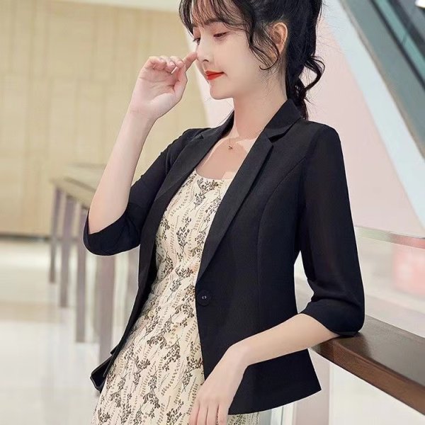 Áo Blazer quần soóc thon mỏng cho nữ áo Blazer thời trang áo khoác áo khoác áo vest nhỏ phong cách H