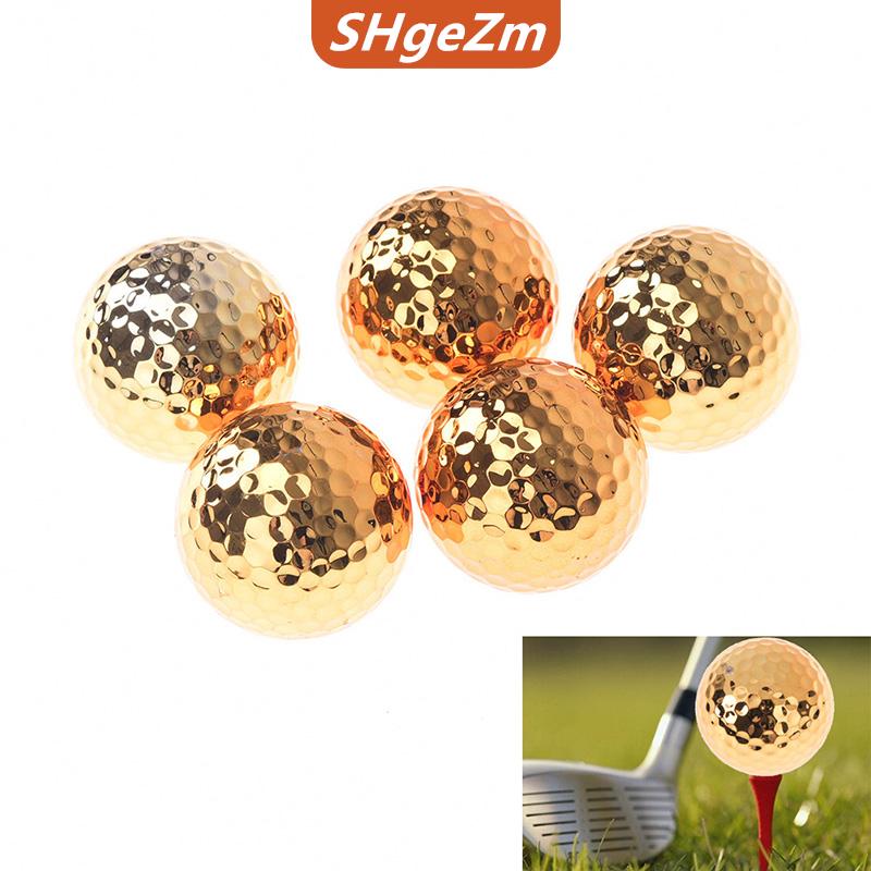 [COD] SHgeZm Jettingbuy Bóng Golf Thiết Bị Bóng Golf Mới Lạ Màu Vàng Kim