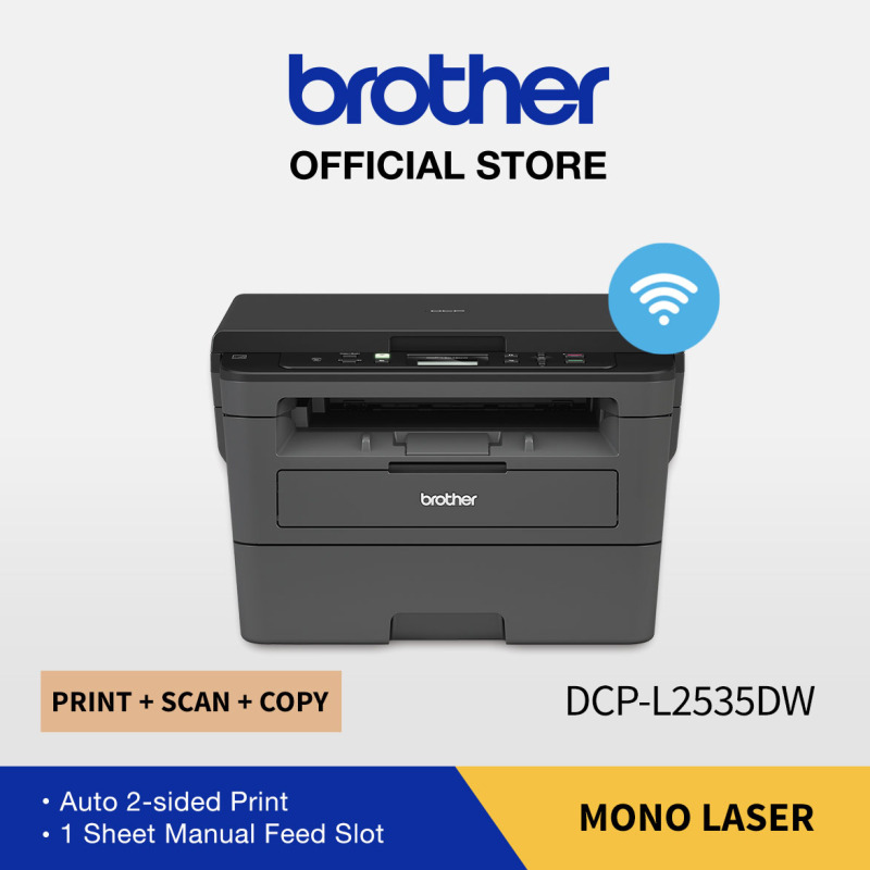 Brother DCP-L2535DW 3-in-1 Wireless Mono Laser Printer | Auto 2-sided Print | 1 Sheet Manual Feed Slot | Scan,Copy Singapore
