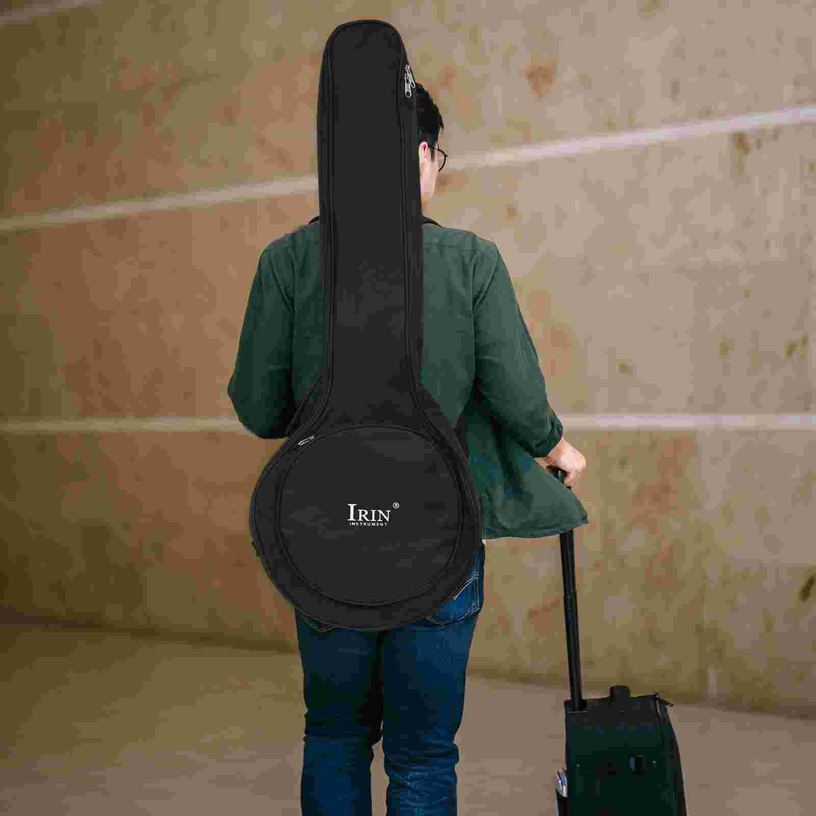 Banjo Ba lô Gig trường hợp lưu trữ di động Pouch mang nhạc cụ cứng Ukulele container cổ dài chuỗi âm nhạc gigbag du lịch