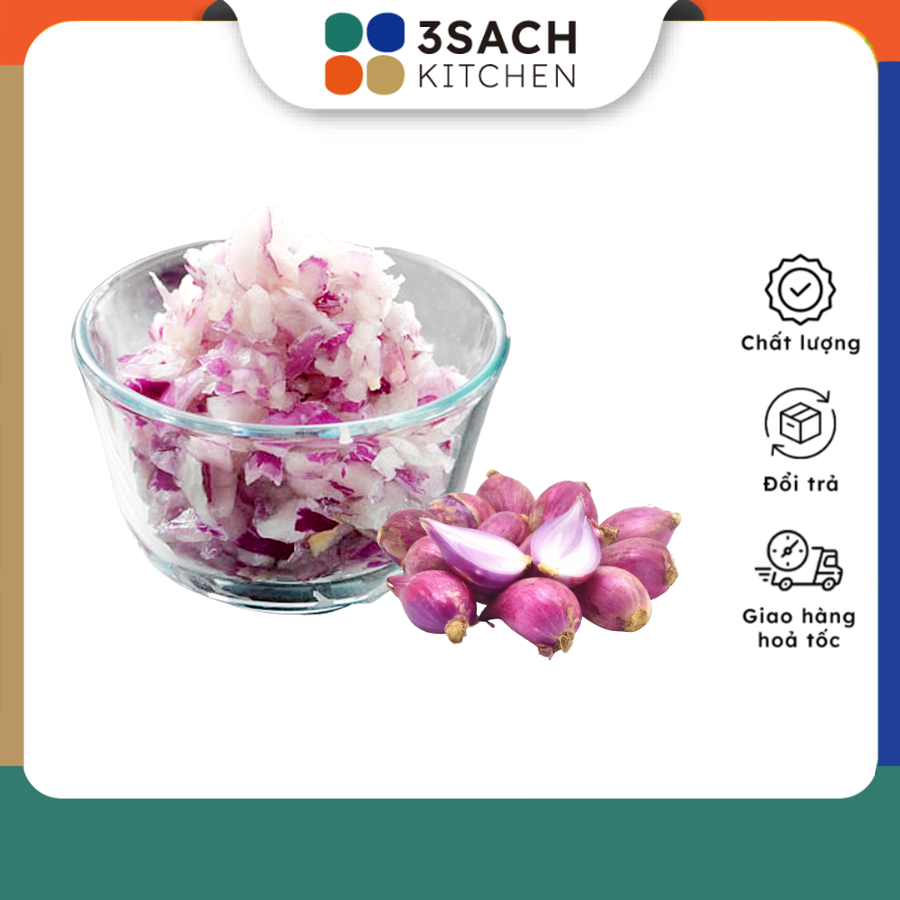 Hành tím xay 3Sach Kitchen - Gói 100gr