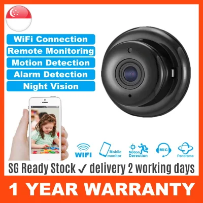 WiFi Camera Mini ☑️ IP Camera for Home Security with Infrared Night Vision & Motion Detection Indoor Wireless v380 [Uqique]