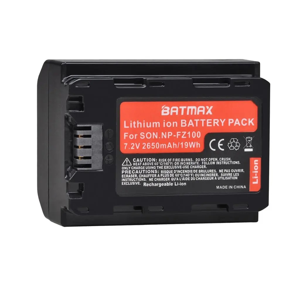 【Fast and Free Delivery】 2650mah Np-Fz100 Np Fz100 Camera Akkus For Npfz100 Z-Series A7 Iii A7r Iii A9 A9r A9s A6600