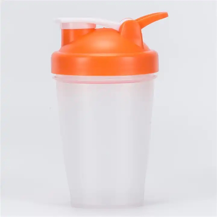 Bình nước, bình lắc, shaker thể thao, tập gym 400ml tối đa 500ml có quả lắc lò xo