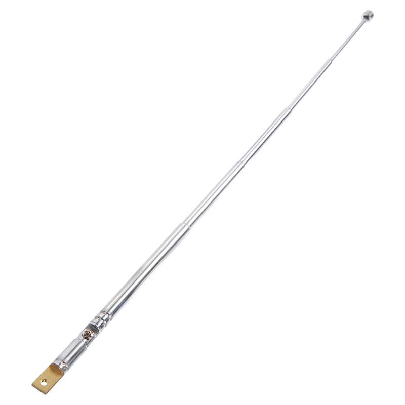 Replacement 25.4cm 10 5 Sections Telescopic Antenna Aerial for Radio TV