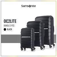 Samsonite Koper Hardcase OC2LITE Spinner 3Pcs Set (202528 Inch) - Black