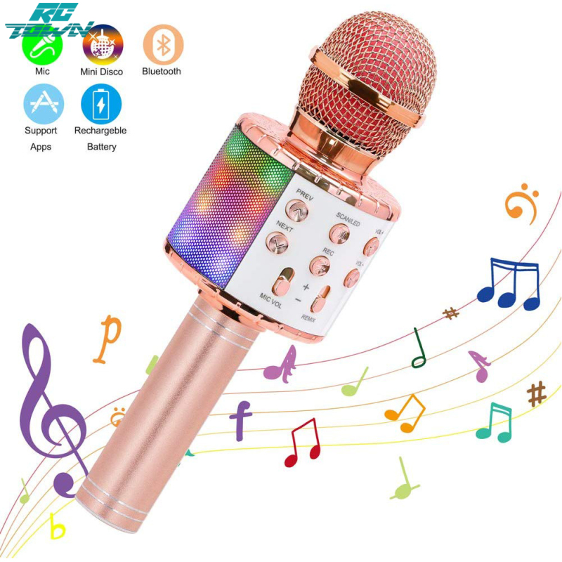 RCTOWN,100%Authentic Wireless Microphone Karaoke Portable Bluetooth