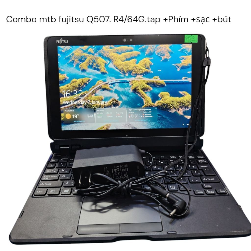 Máy tính bảng bảng Fujitsu arrows tap Q508/Q507 ram 4.ssd 64Gkèm sạc 12v+bút chính hãng - 4