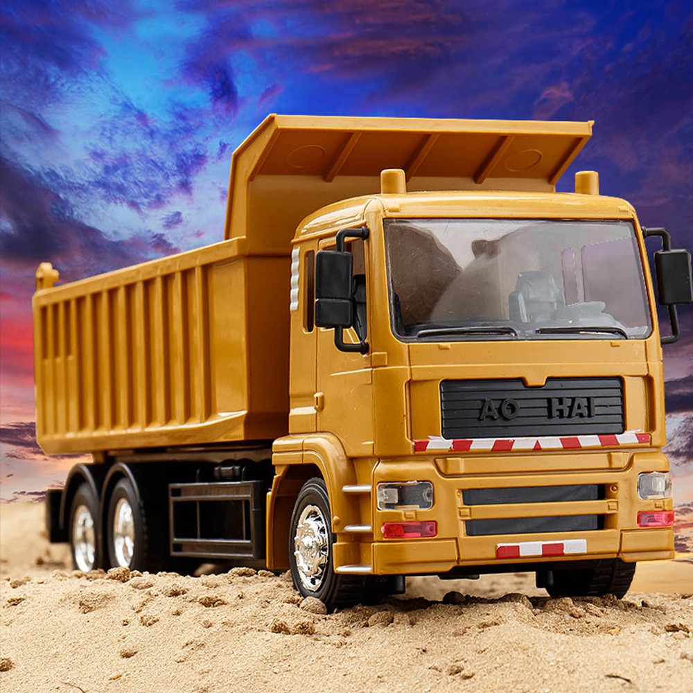 Remote Control 8CH Dump Truck RC Excavator Car Toys 2.4G Engineering Vehicle Toy 8 Channel Controller Vehicle Car Toys Kids Gifts ราคา 274 บาท*ส่งฟรี