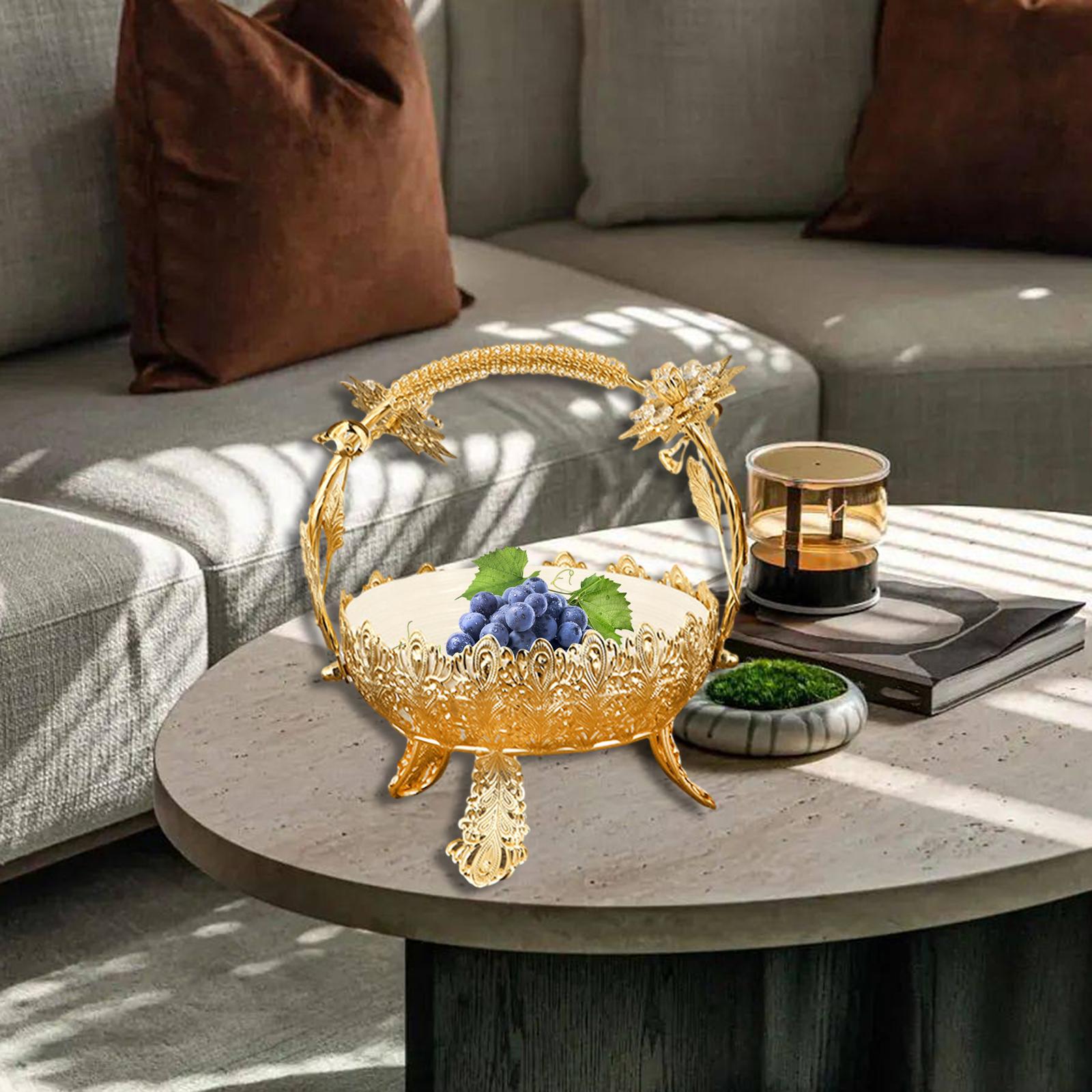 Fityle chạm khoét Đĩa trái cây đa chức năng trung tâm Châu Âu kẹo và Đĩa trái cây cho tiệc Countertop Buffet phòng khách nhà hàng