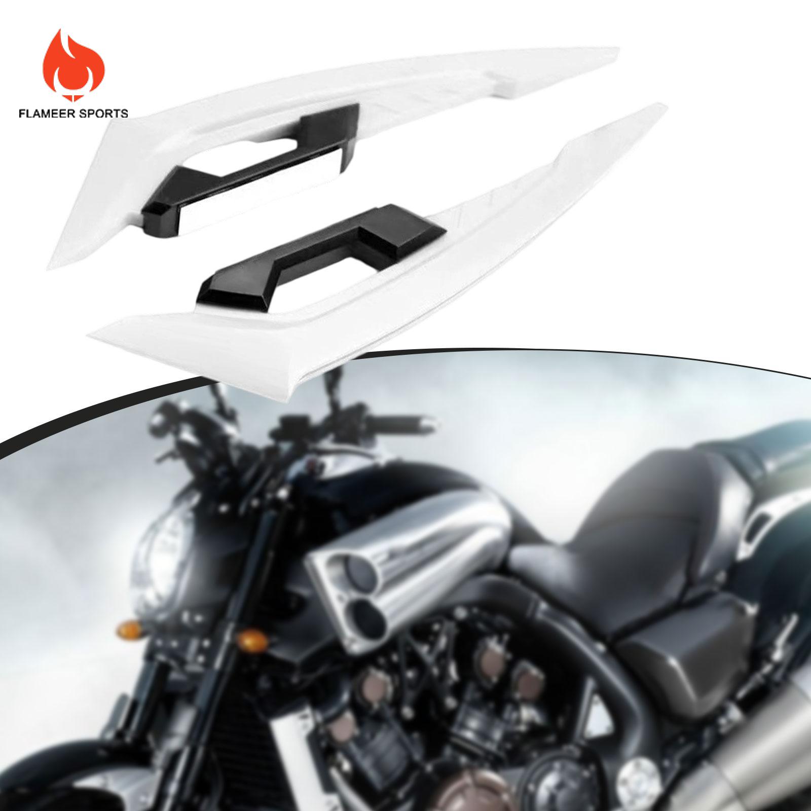 Flameer 2X Hông Xe Máy winglets hiệu suất cao màu trắng