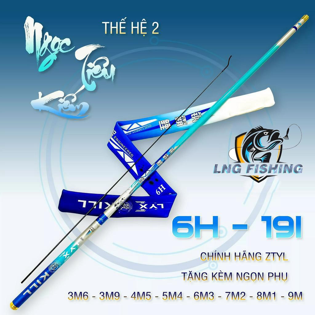 Cần câu tay Ngọc Tiêu Kiếm 6H thế hệ 2 chuyên câu đơn câu đài hàng ZTYL - DT fishing