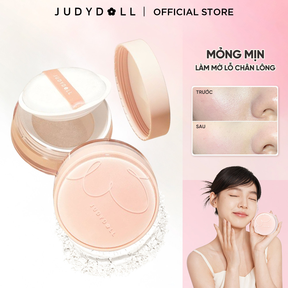 Phấn Phủ JUDYDOLL 8g Che Phủ Siêu Nhẹ Triệt Sắc Giúp Hiệu Chỉnh Màu Da Kiềm Dầu Lâu Trôi Chống Thấm Nước Suốt 24h