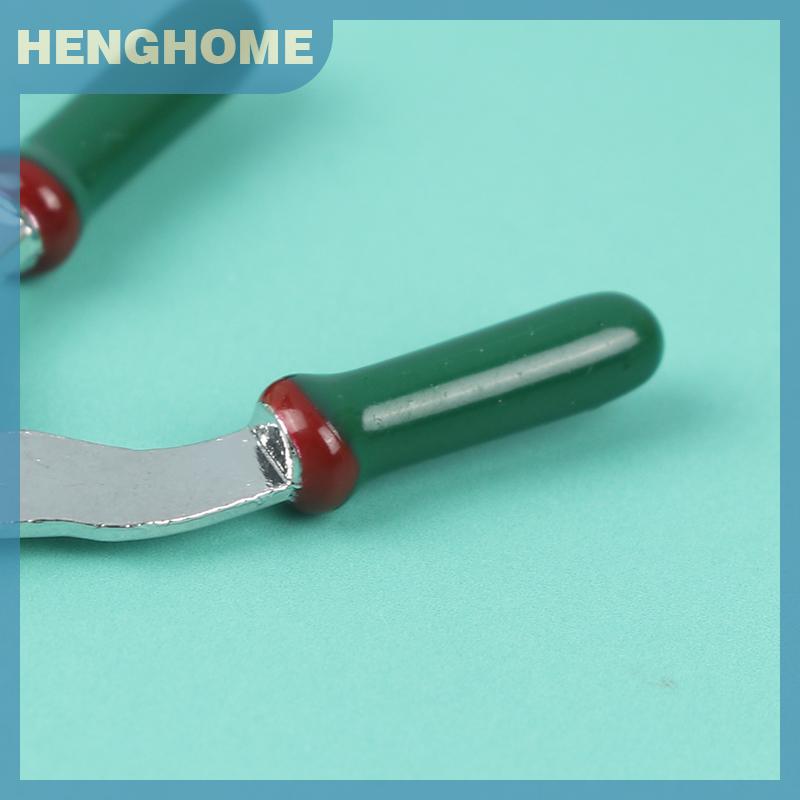 HENGHOME 1: 12 mô hình nhỏ Nhà búp bê nồi tưới nước bằng kim loại xẻng làm vườn