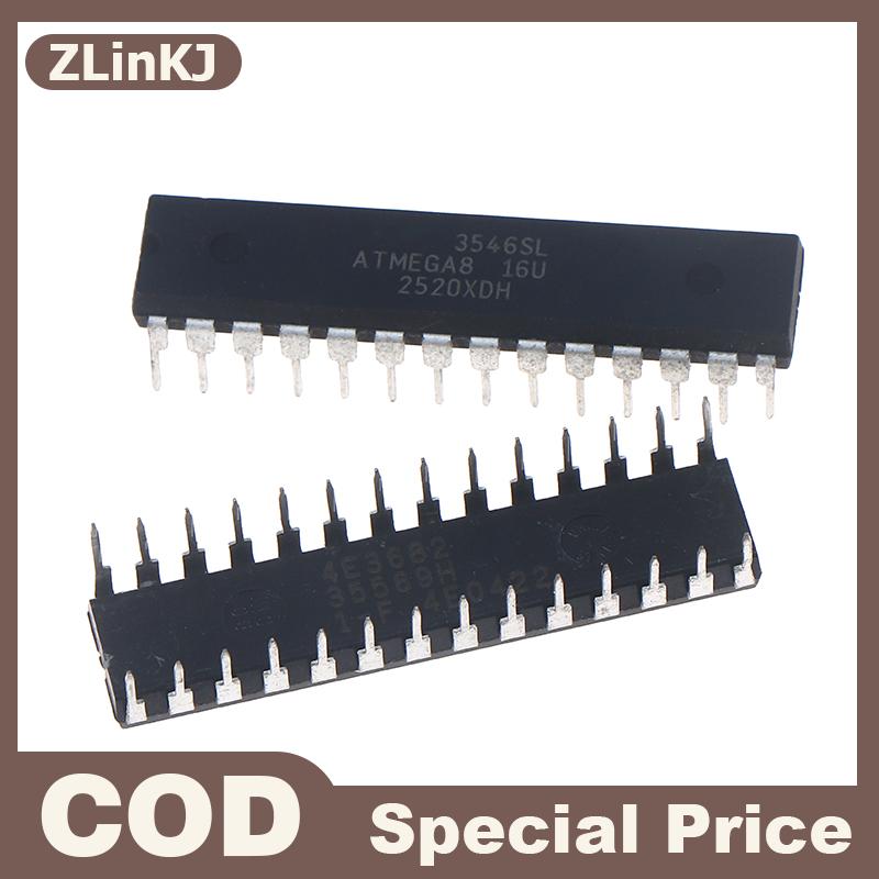 ZLinKJ ATMEGA8-16PU 1 2ชิ้น DIP-28 avr 8-bit ไมโครคอนโทรลเลอร์ IC 16MHz สำหรับแผงพัฒนาอุปกรณ์เสริม ราคา 57 บาท*ส่งฟรี