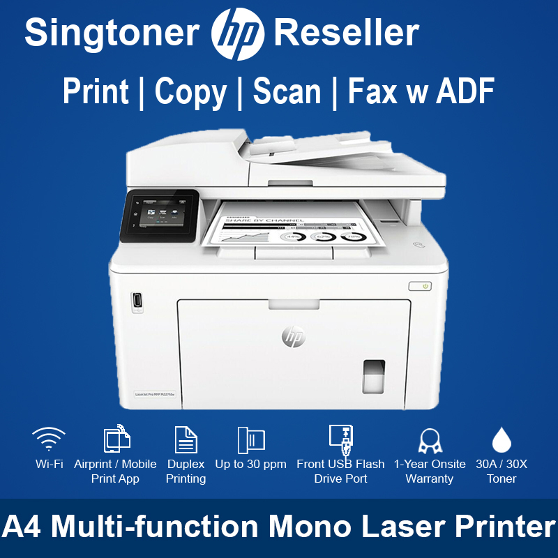 [Local Warranty]  HP MFP M227fdw ( G3Q75A ) Pro Mono Multi-function LaserJet Printer M227 Singapore