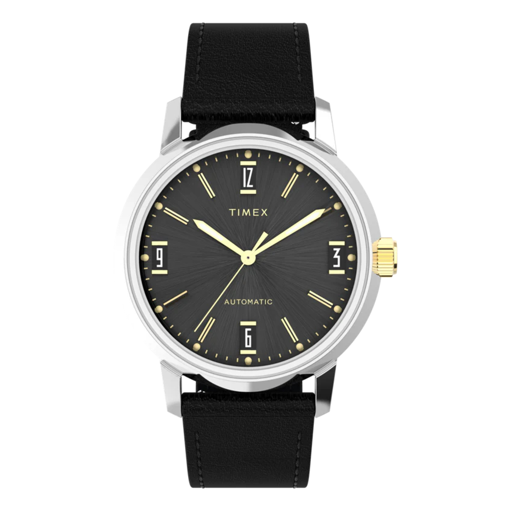Timex TW2W33900 Marlin® Automatic Leather Strap Watch 40mm นาฬิกา นาฬิกาข้อมือ ราคา 11,767 บาท*ส่งฟรี