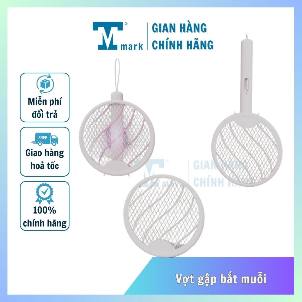 Vợt muỗi kiêm đèn bắt muỗi 2 trong 1 / vợt bắt muỗi gấp gọn 2 in 1 thông minh đèn bắt muỗi tự động ban đêm đa năng