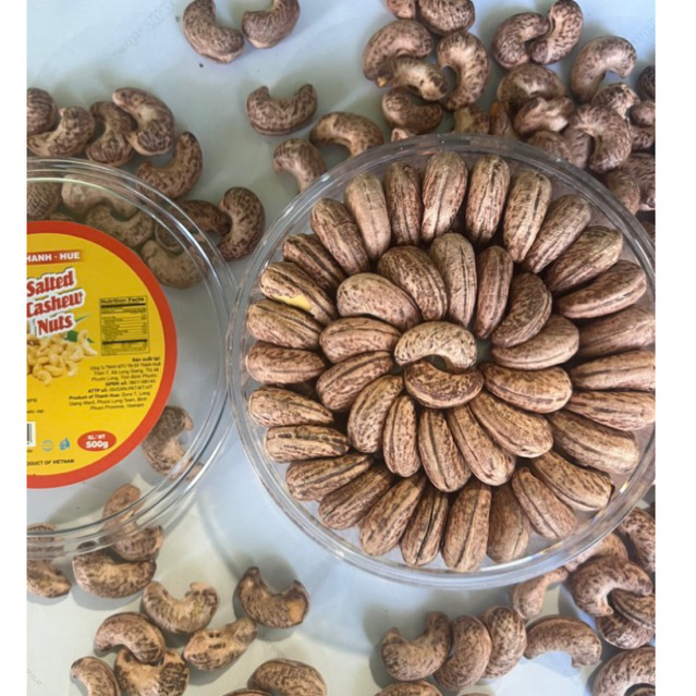Hạt Điều Rang muối xếp hoa hộp 500gr