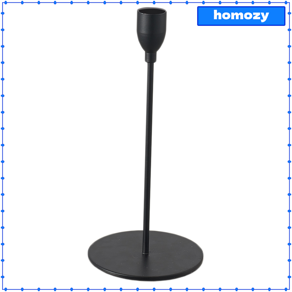 Homozy Black Candelabra Flameless Candle Holders Stand for Iron