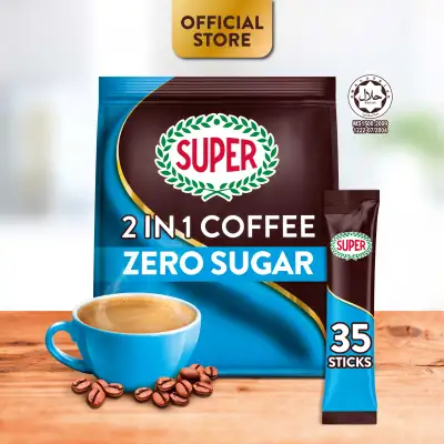SUPER Zero Sugar Added Instant 2in1 Coffee, 35 sticks