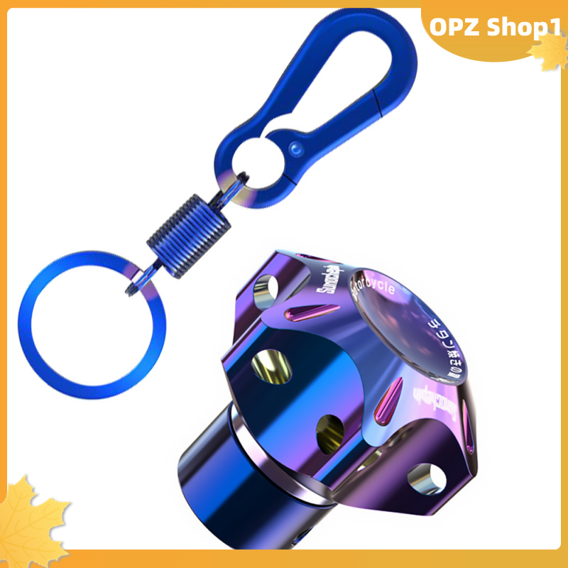 【Opz✨✨】 Chung CNC sửa đổi bị cháy titan chính đầu Thuyền Đua lục giác bị cháy Titan chính đầu móc chìa khóa