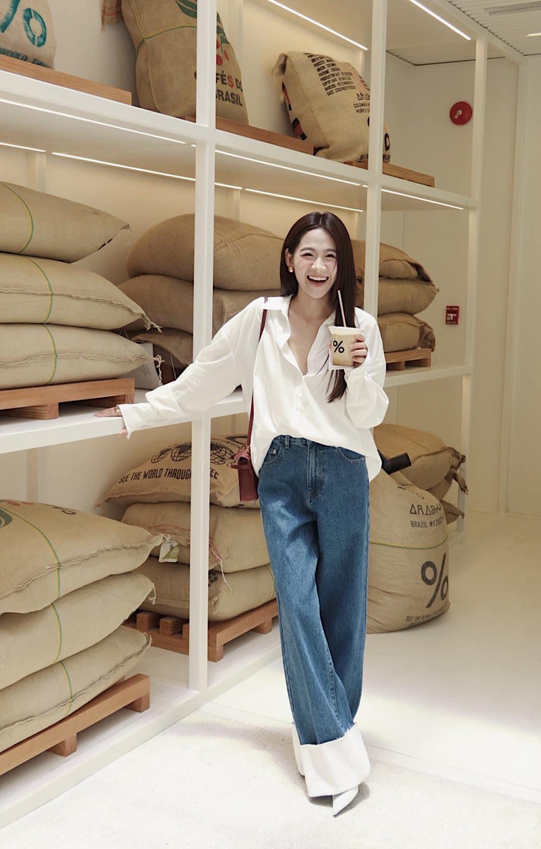 Quần jeans lật lai basic hebe jeans